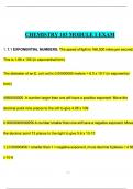 Portage Chemistry 103 Module 1 Exam Study 2024&sol;2025 graded A&plus; by experts