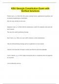 Georgia Constitution Bundled Exams with Complete Solutions&vert; Latest Update