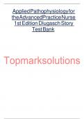 Applied Pathophysiology for the Advanced Practice Nurse 1st Edition Dlugasch Story Test Bank