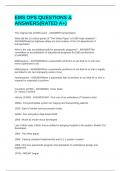 EMS OPS QUESTIONS & ANSWERS&lpar;RATED A&plus;&rpar;