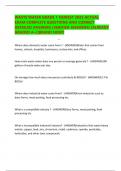 WASTE WATER GRADE 1 NEWEST 2025 ACTUAL EXAM COMPLETE QUESTIONS AND CORRECT DETAILED ANSWERS &lpar;VERIFIED ANSWERS&rpar; &vert;ALREADY GRADED A&plus;&vert;&vert;BRAND NEW&excl;&excl;
