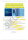 ttt1 Exam &lpar;Telecom Tower Technician&rpar; Questions with Expert Verified Correct Answers 100- Solved Latest