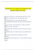 Charleston Tour Guide Test questions and answers latest top score&period;   