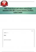 GRC-General pest and rodent control Exam Questions with 100&percnt; Correct Answers &vert; Verified &vert; Latest Update