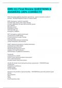 EMS-111 Final Review QUESTIONS & ANSWERS 100&percnt; CORRECT&excl;&excl;