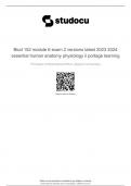 BIOD 152 Module 6 Exam 2 Versions Latest 2024&excl; 100&percnt; CORRECT ANSWERS