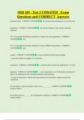 SSH 105 - Test 2 UPDATED Exam  Questions and CORRECT Answers
