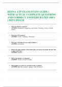 RESNA ATP EXAM STUDY GUIDE &vert; WITH ACTUAL COMPLETE QUESTIONS AND CORRECT ANSWERS RATED 100&percnt; &vert; 2025 UPDATE