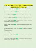 SSH 105 Quiz 1 UPDATED Exam Questions  and CORRECT Answers