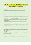 SSH 105   Bundled Exam Questions and CORRECT Answers