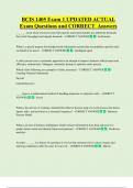 BCIS 1405 Exam 1 UPDATED ACTUAL  Exam Questions and CORRECT Answers