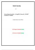 Test Bank for Networking Essentials&colon; A CompTIA Network&plus; N10-007 Textbook 5th Edition&comma; by Jeffrey Beasley&comma; Piyasat Nilkaew&comma; All Chapters