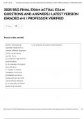 2025 BSG FINAL EXAM ACTUAL EXAM QUESTIONS AND ANSWERS &vert; LATEST VERSION &lpar;GRADED A&plus;&rpar; &vert; PROFESSOR VERIFIED