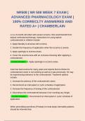 NR508 &vert; NR 508 WEEK 7 EXAM &vert; ADVANCED PHARMACOLOGY EXAM &vert; 100&percnt; CORRECLTY ANSWERED AND RATED A&plus; &vert; CHAMBERLAIN