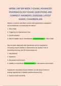 NR508 &vert; NR 508 WEEK 3 EXAM &vert; ADVANCED PHARMACOLOGY EXAM &vert; QUESTIONS AND CORRECT ANSWERS &vert; 2025&sol;2026 LATEST GUIDE &vert; CHAMBERLAIN 