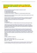 CERTIFIED ETHICAL HACKER &lpar;CEH&rpar; V&period;10 PRACTICE QUESTIONS AND ANSWERS&period;100&percnt; COMPLETE 2025 A&plus; UPDATE&period;