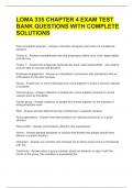 LOMA 335 CHAPTER 4 EXAM TEST BANK QUESTIONS WITH COMPLETE SOLUTIONS 