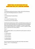 ALL INBDE PACKAGED EXAMS&colon; QUESTIONS WITH 100&percnt; VERIFIED ANSWERS LATEST UPDATED 