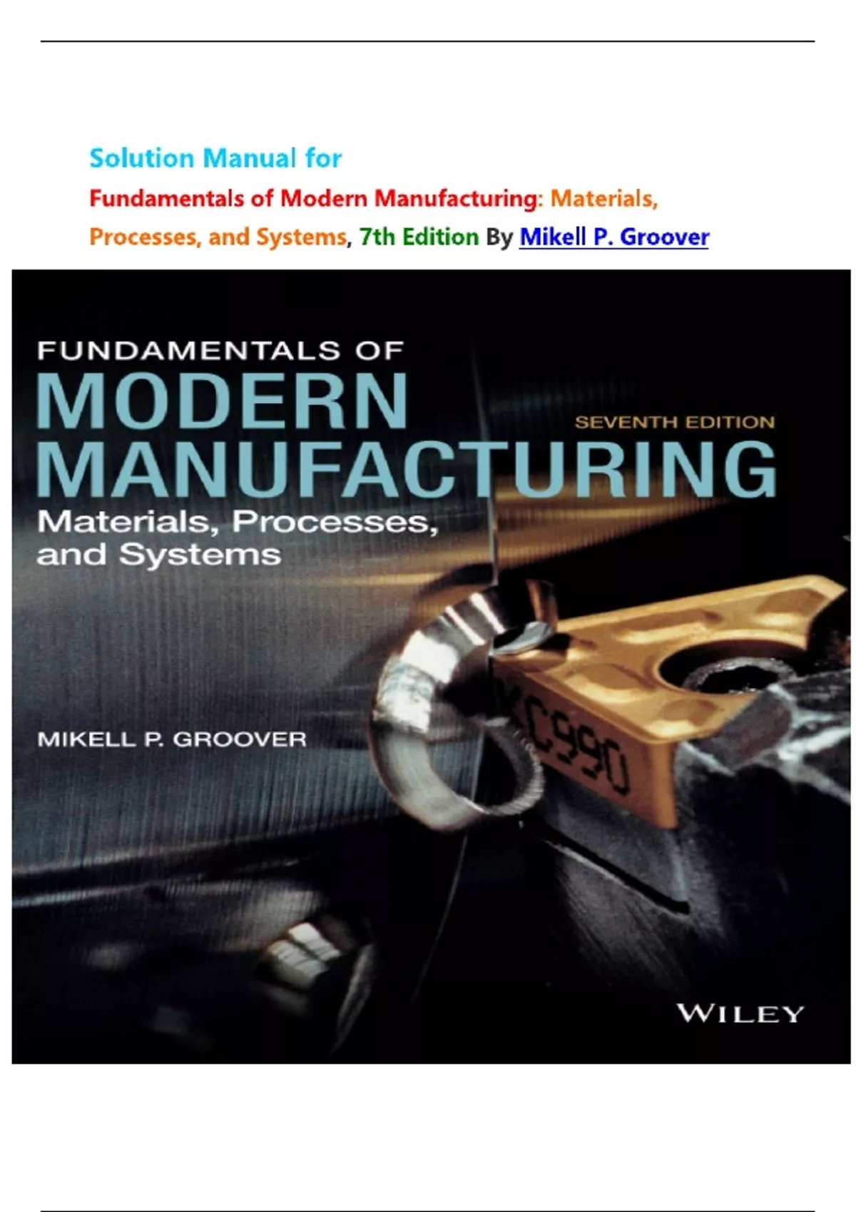 FUNDAMENTALS OF MODERN MANUFACTURING 6TH EDITION SOLUTION MANUAL PDF visual data 8