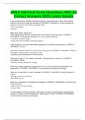 SPAA 344 Final Exam Questions With All Correct Answers 2025 Latest Update