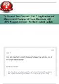 7A General Pest Controls&colon; Unit 7&period; Application and Management Equipment Exam Questions with 100&percnt; Correct Answers &vert; Verified &vert; Latest Update