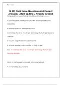 IS 301 Final Exam Questions And Correct  Answers&sol; Latest Update &sol; Already Graded