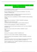 SPAA 344 - Exam 1 Questions With 100&percnt; Verified Solutions