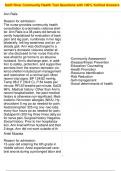 Swift River Community Health Test Questions with 100&percnt; Verified Answers