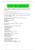 SPAA 344 Exam 1 Questions And Answers Latest Update &vert; Solved