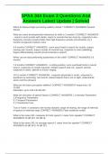 SPAA 344 Exam 3 Questions And Answers Latest Update &vert; Solved