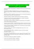 SPAA 344 EXAM 2 QUESTIONS AND ANSWERS 100&percnt; VERIFIED