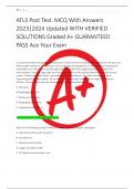 ATLS Post Test&period; MCQ With Answers  2023&vert;2024 Updated WITH VERIFIED  SOLUTIONS Graded A&plus; GUARANTEED  PASS Ace Your Exam