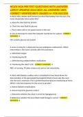 NCLEX NGN PRE-TEST QUESTIONS WITH ANSWERS LATEST UPDATED 2024&sol;2025 ALL ANSWERS 100&percnt; CORRECT VERIFIED BEST GRADED A&plus; FOR SUCCESS