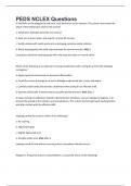 PEDS NCLEX Questions And Answers 