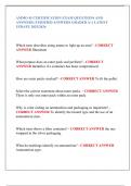 AMMO 45 CERTIFICATION EXAM QUESTIONS AND  ANSWERS &lpar;VERIFIED ANSWERS GRADED A&plus;&rpar; LATEST  UPDATE 2025&sol;2026