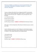 NUR 1211 MEDICAL SURGICAL EXAM 2 QUESTIONS AND  ANSWERS &lpar;VERIFIED ANSWERS GRADED A&plus;&rpar; LATEST  UPDATE 2025&sol;2026