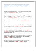 PROGRESSIVE CARE RN A EXAM QUESTIONS AND ANSWERS  &lpar;VERIFIED AND WELL DETAILED ANSWERS&rpar; LATEST UPDATE  2025&sol;2026