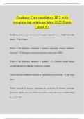 Prophecy Core mandatory III 3 with complete top solutions latest 2025 Exam &vert; rated A&plus;