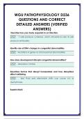 WGU PATHOPHYSIOLOGY QUESTIONS AND CORRECT  DETAILED ANSWERS &lpar;VERIFIED  ANSWERS&rpar;