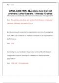 MANA  Questions And Correct Answers&sol; Latest Update &sol; Already Graded