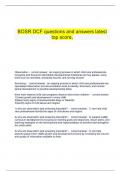 BOSR DCF questions and answers latest  top score&period;