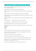MMET 207 Exam &num;1 &vert;&vert; with 100&percnt; Error-free Solutions&period;