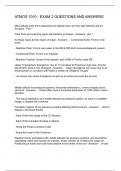 ATMOS 1010 - EXAM 2 QUESTIONS AND ANSWERS