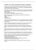 ATMOS 1010 FINAL EXAM QUESTIONS & ANSWERS