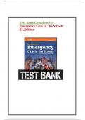 TEST BANK NANCY CAROLINE&rsquo;S  EMERGENCY CARE IN THE  STREETS 8TH EDITION ALL CHAPTERS COVERED QUESTIONS AND ANSWERS GRADED A&plus; &vert;LATEST UPDATE&vert; &vert;2025-26&vert;  