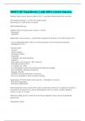 MMET 207 Final Review &vert;&vert; with 100&percnt; Correct Answers&period;
