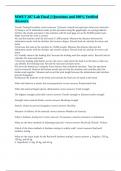 MMET 207 Lab Final &vert;&vert; Questions and 100&percnt; Verified Answers&period;