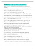 MMET 207 Lab Final &vert;&vert; with Complete Solutions&period;