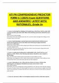 ATI PN COMPREHENSIVE PREDICTOR FORM A &vert;&lpar;2025&rpar; Exam QUESTIONS AND ANSWERS&vert; LATEST WITH  RATIONALES&hellip;Grade A&plus;