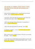  ASVAB PICAT VERIFICATION TEST LATEST 2025-2026 EXAM UPDATE QUESTIONS AND ANSWERS